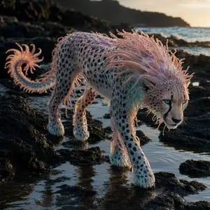 Cheetah + Sea anemone